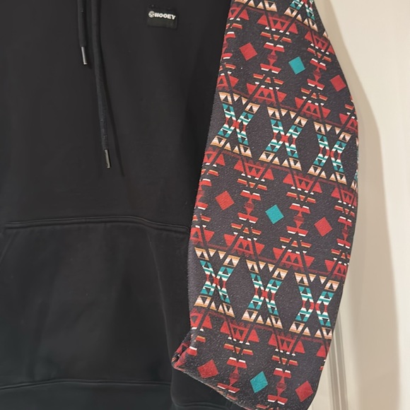 “Legendary Hoody” Roughy Hoody black Aztec print - Picture 3 of 4